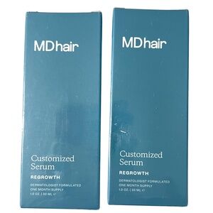 MDhair Customized Serum Regrowth One Month Supply 1.0 oz Lot of 2